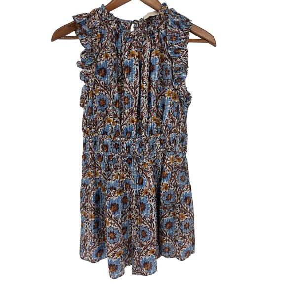 Ulla Johnson Orla Floral Romper in Caspia - Picture 6 of 16
